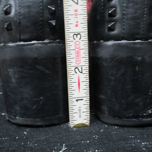 Ash "Xim" Black Leather Studded Lace Up Combat Boots Sz.9/39 - Picture 7 of 13